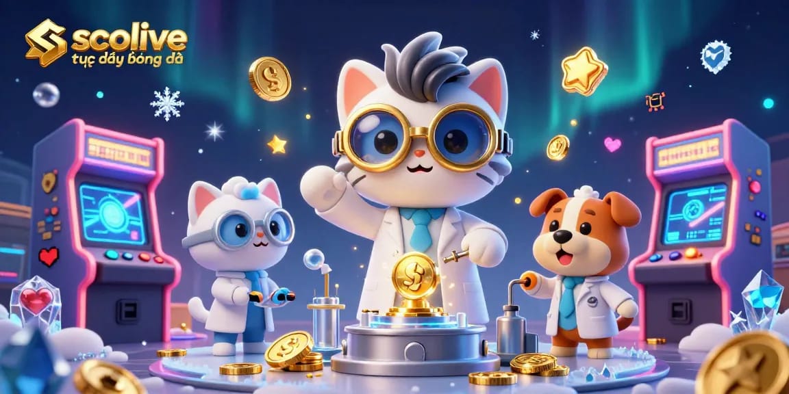 Socolive trực tiếp bóng đá engaging gameplay with energetic cartoon characters showcasing classic gaming elements.