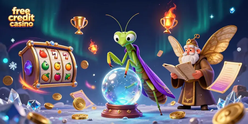 Engage with the free credit casino experience as characters bring luck with vibrant illustrations.
