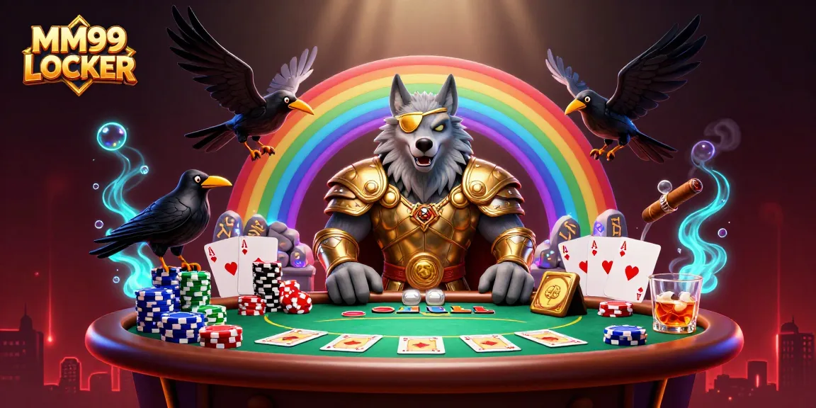 Engage with MM99 LOCKER through a vibrant casino adventure featuring Norse characters and dynamic game elements.